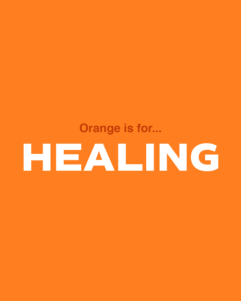 Orange is for healing, thumbnail.