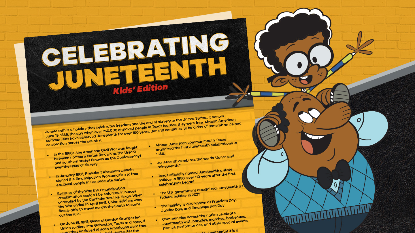 PDF thumbnail for Juneteenth resource featuring Clyde and Harold McBride