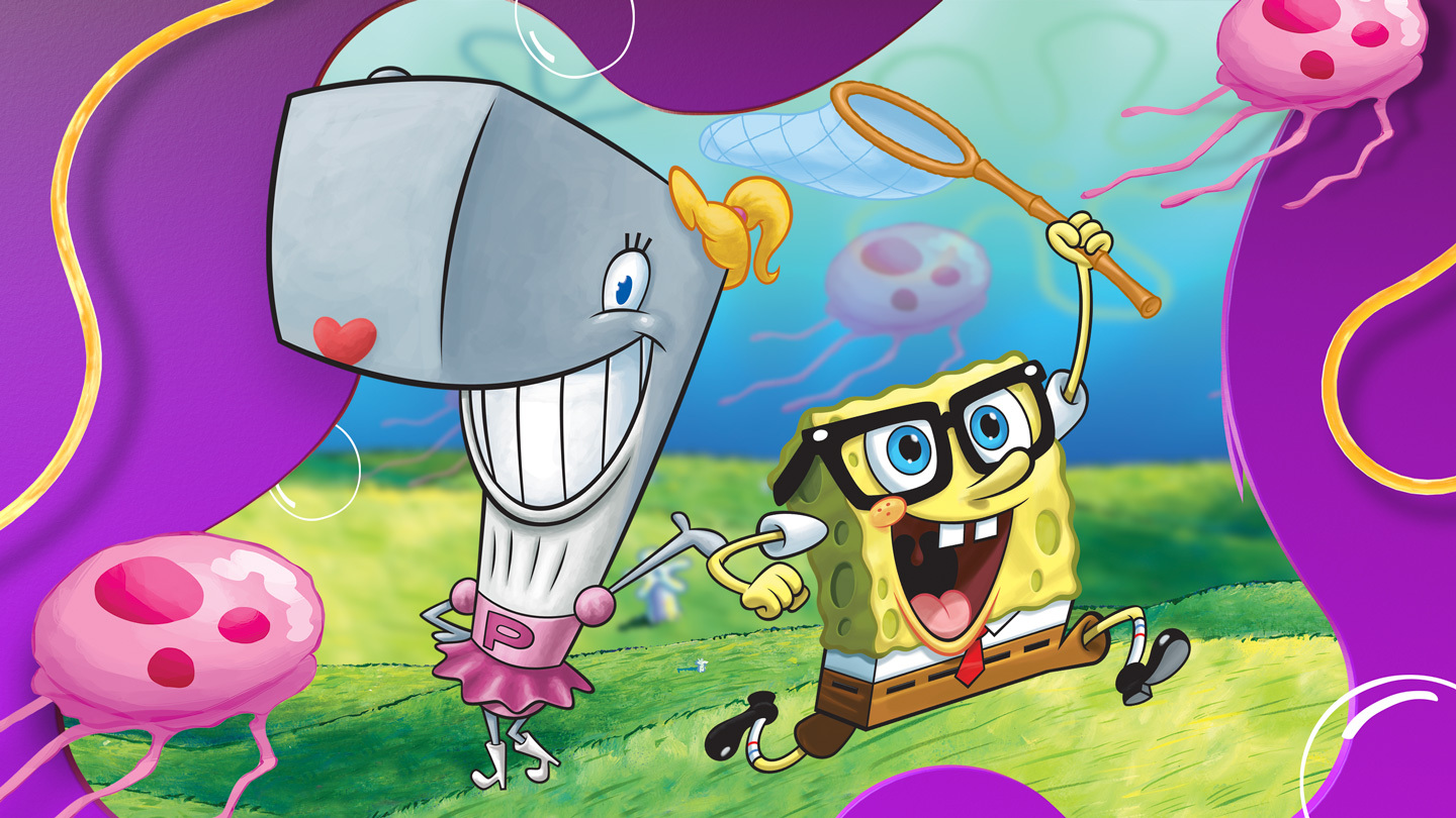 SpongeBob and Pearl go jellyfishing. Nickelodeon partners with the National History Museum of Los Angeles for a deep-dive into the science of SpongeBob.